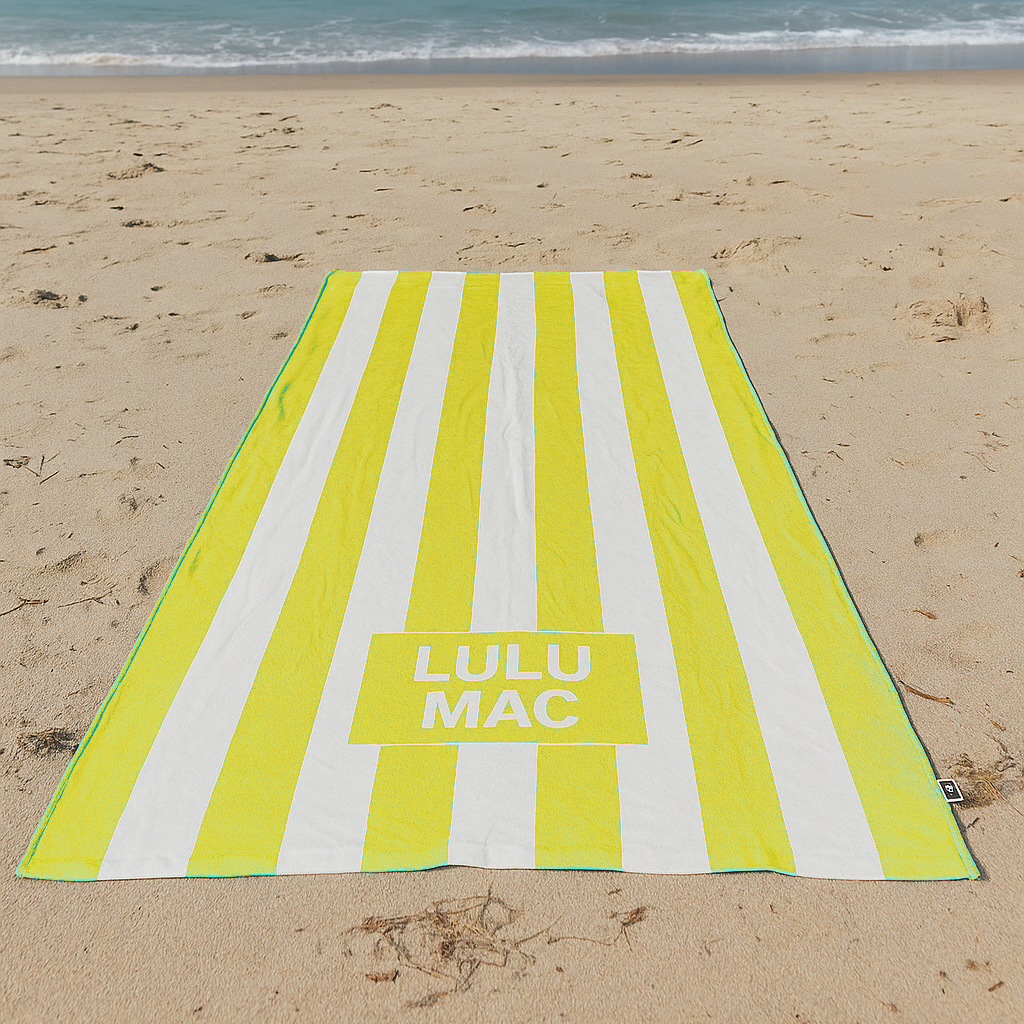 BT1413-Yellow Darby Beach Towel