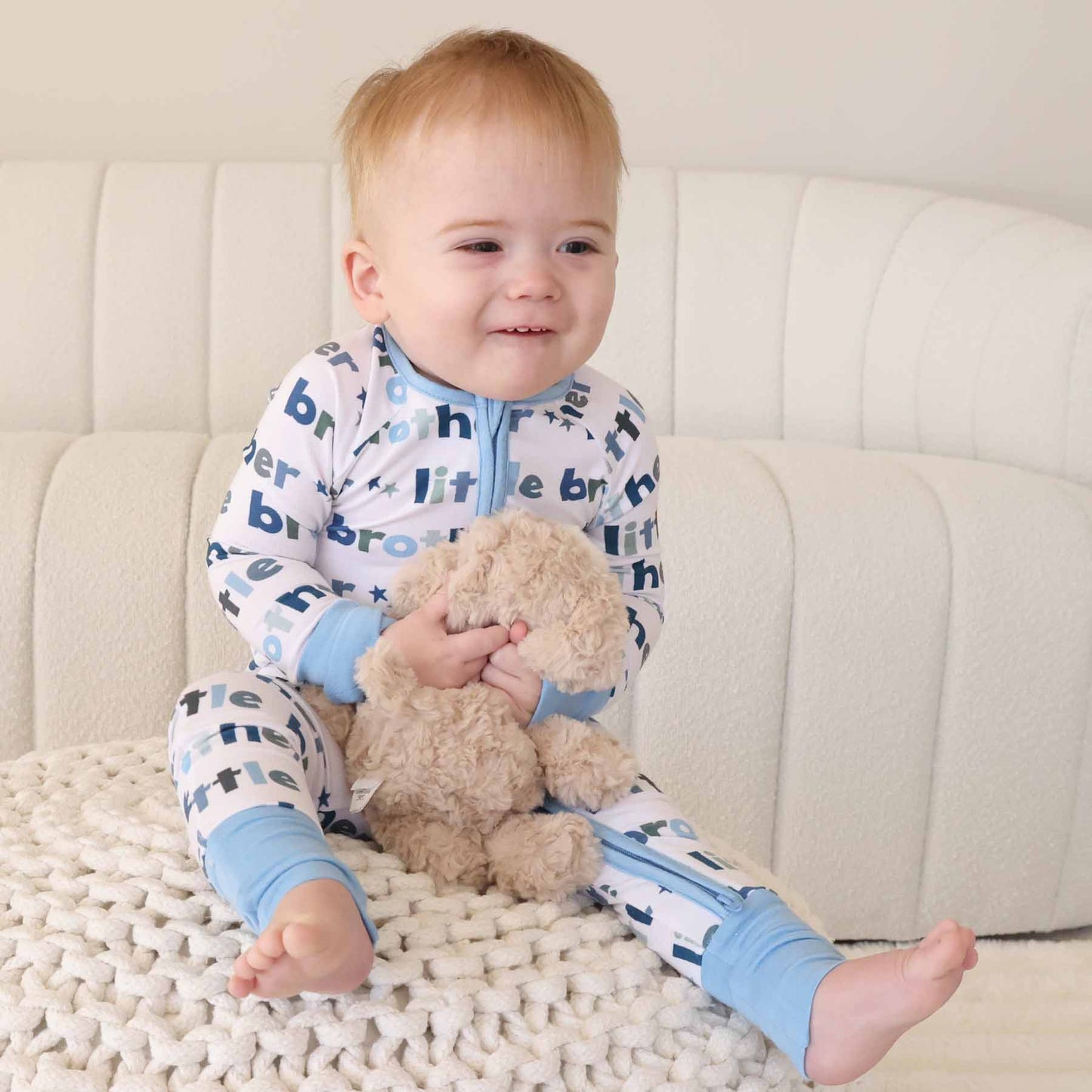 Little Brother Convertible Zip Romper: 0-3 months