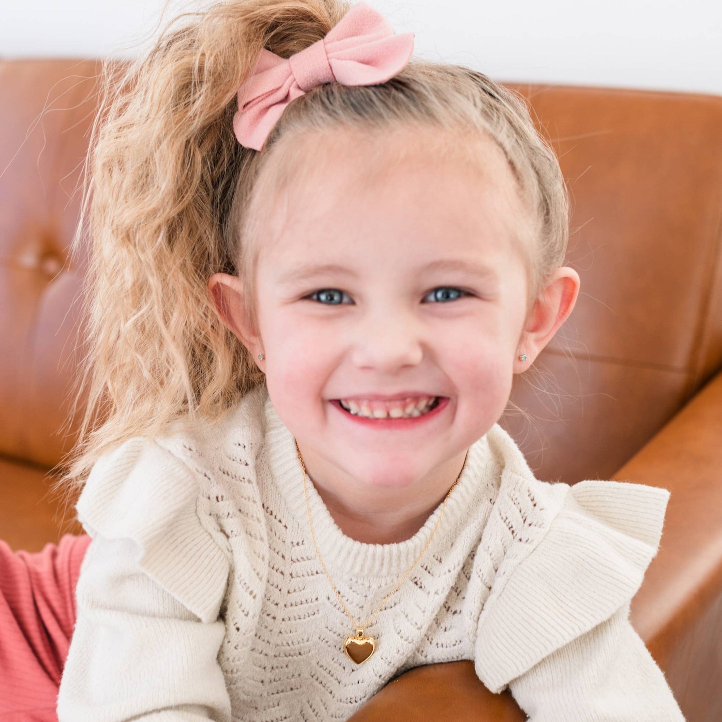 14K Gold-Plated Heart Locket for Little Girls and Kids: 14 inch