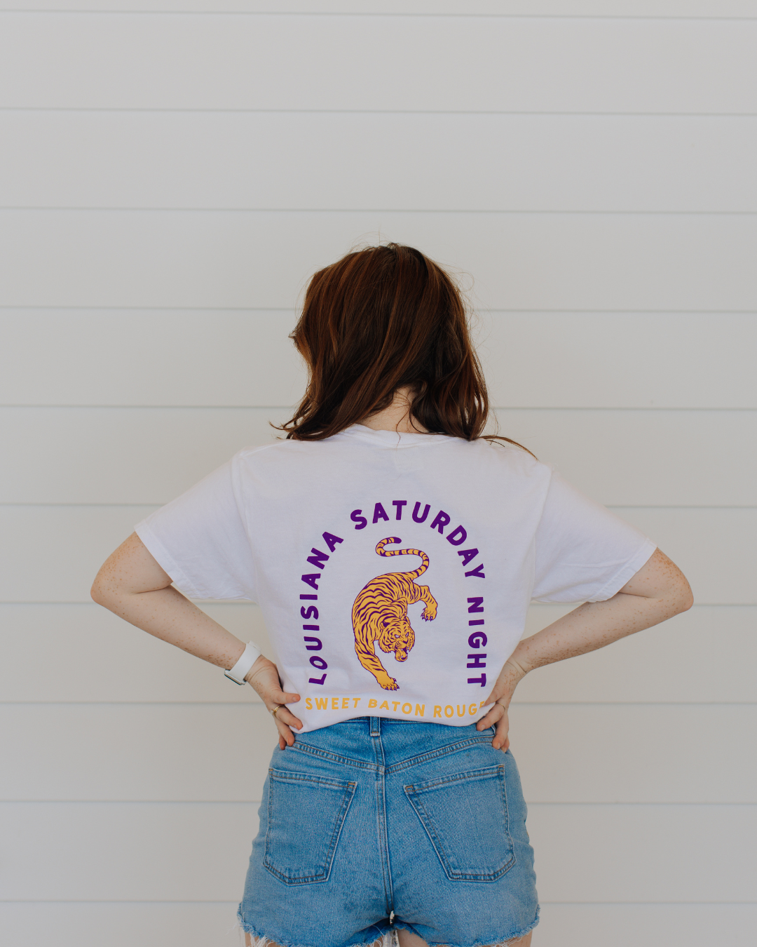 Louisiana Saturday Night Tiger Pocket T-Shirt: Medium