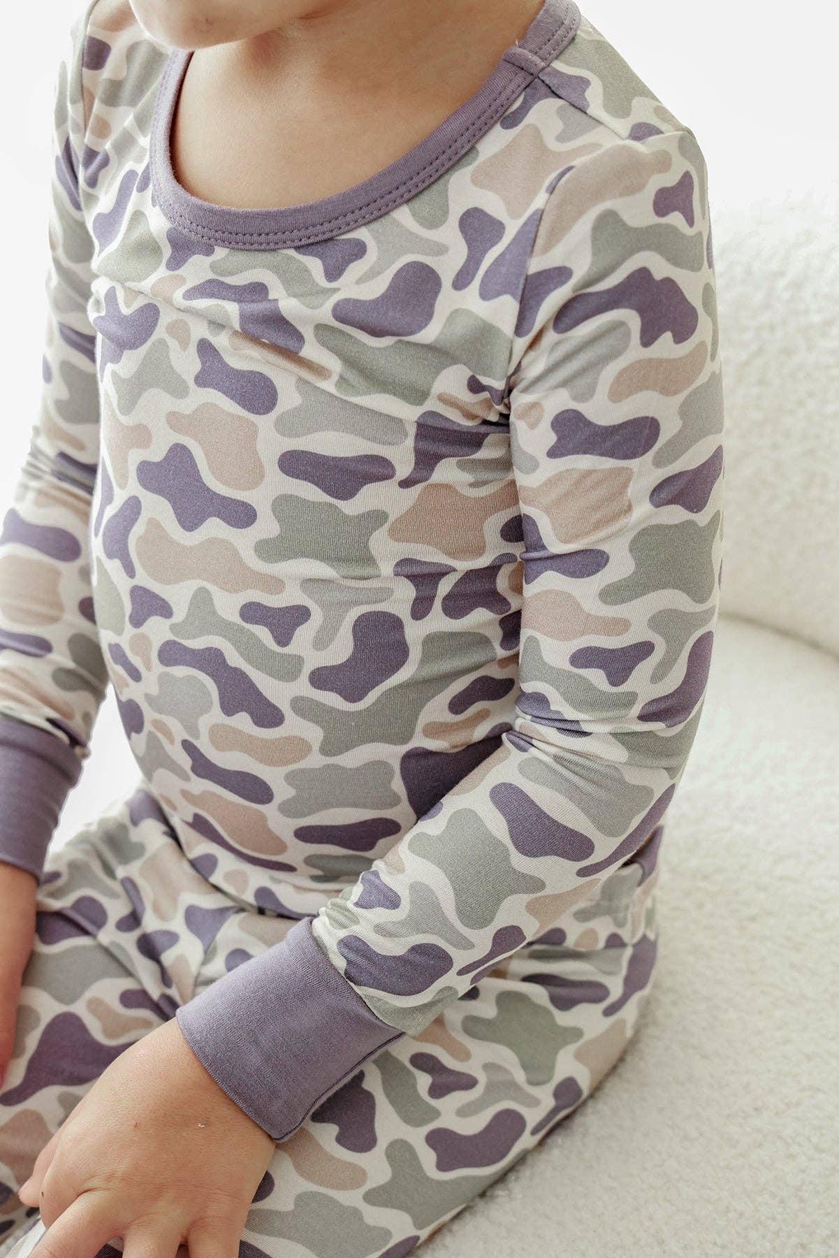 Two Piece Bamboo Pajama Set | Camo Cutie: 3T