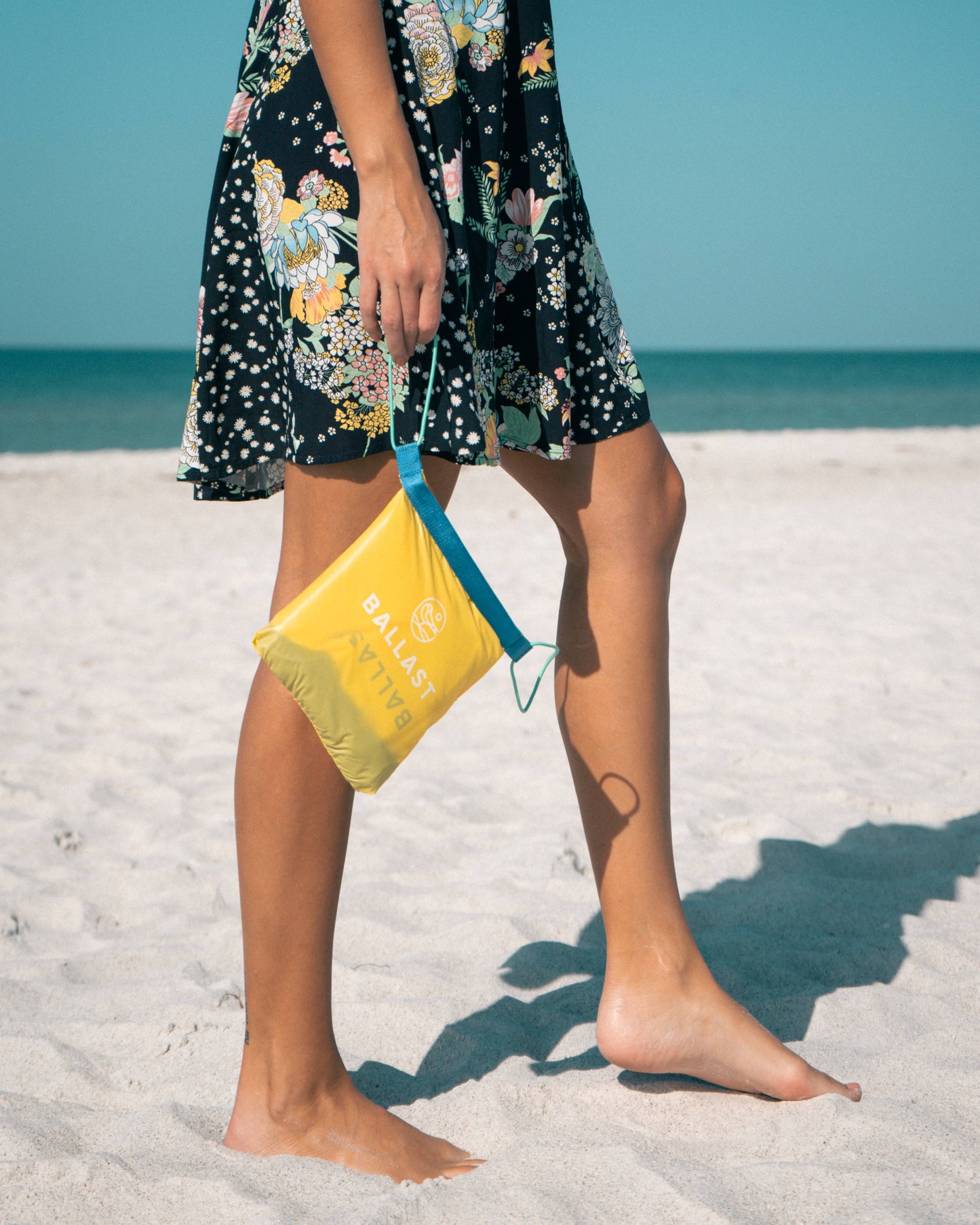 Ballast Beach Pillow: Ocean Blue