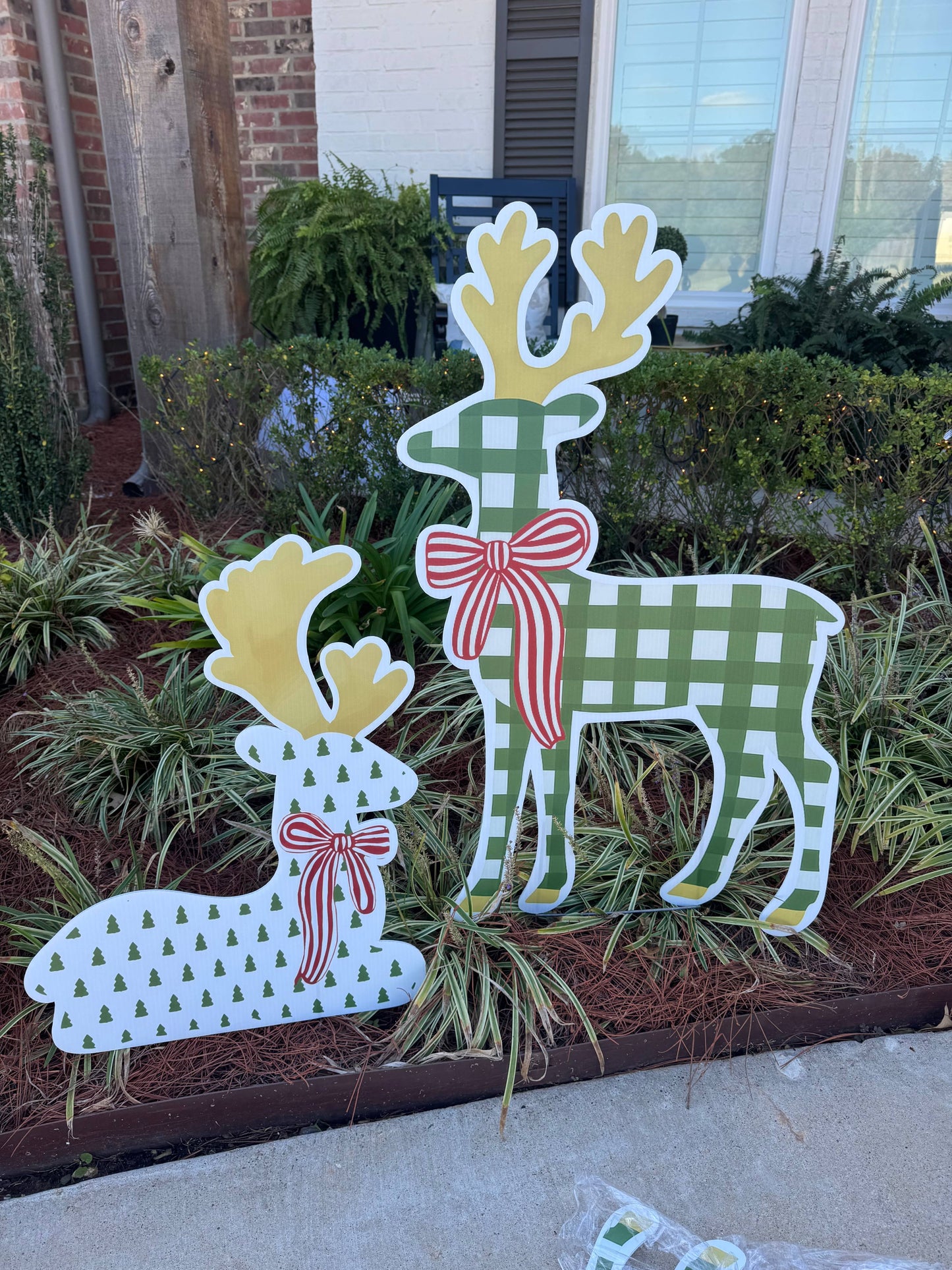 Merry Meadow Plaid Reindeer : Small
