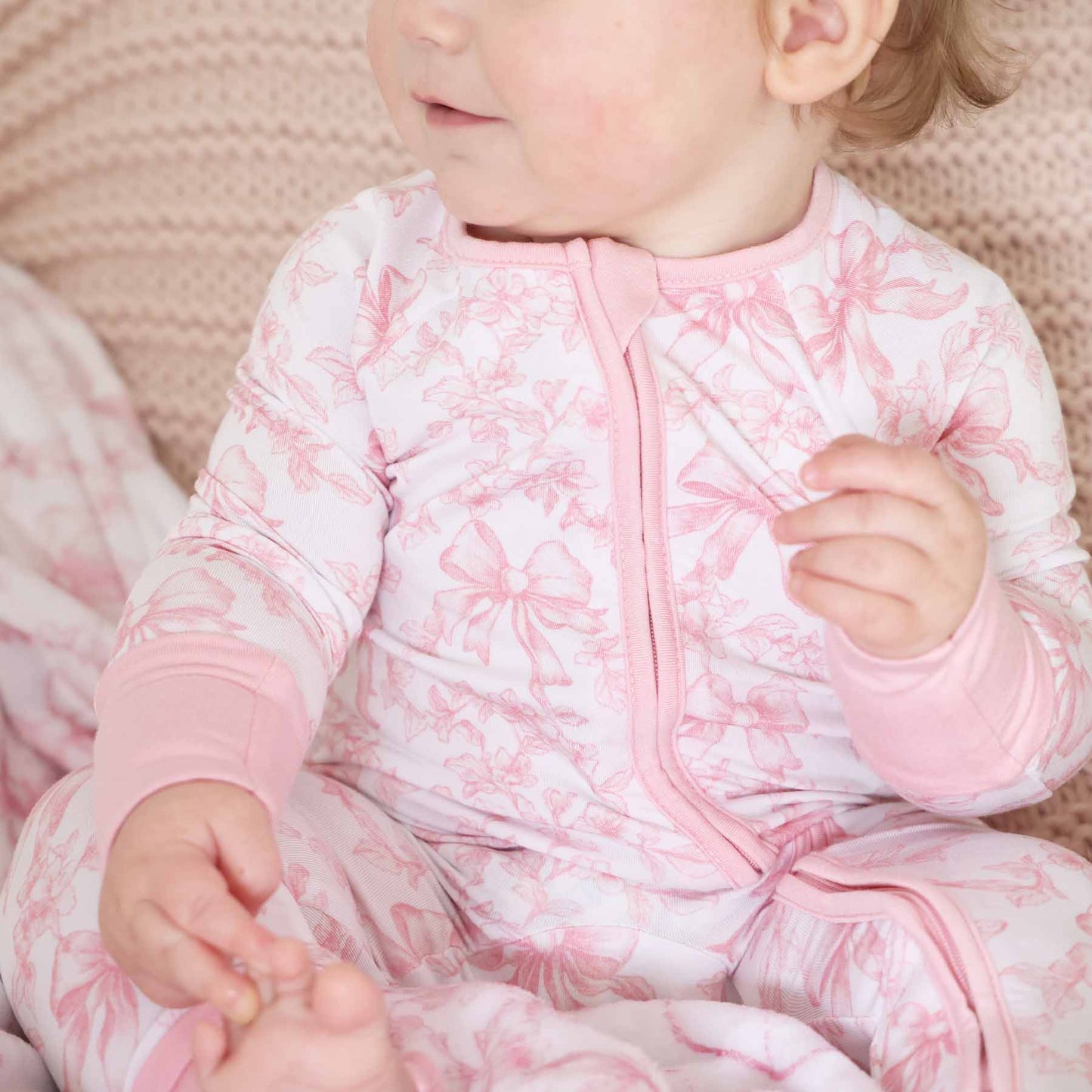 Fancy Frills Convertible Zip Romper: 0-3 months