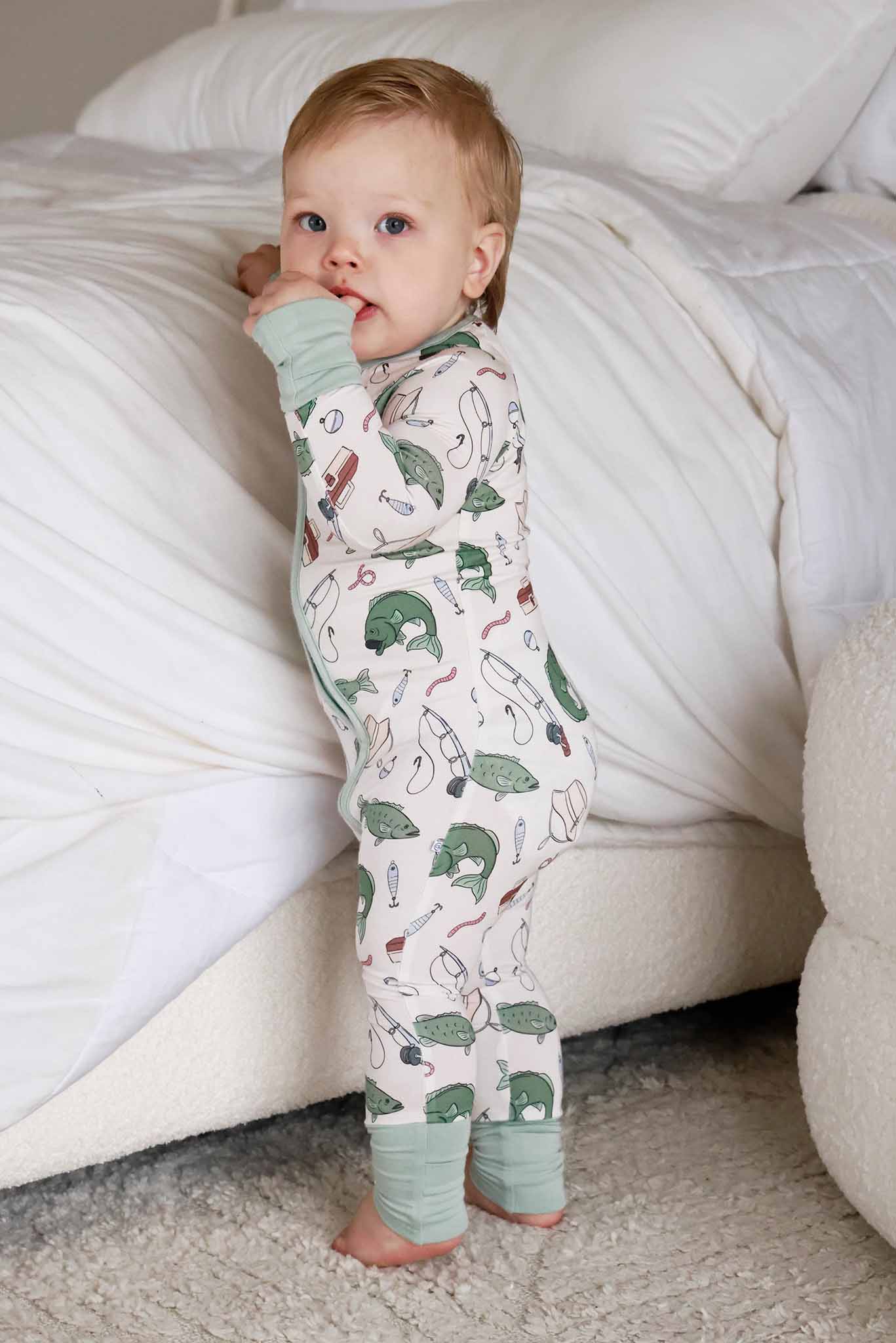 Convertible Zip Romper | Off the Hook: 0-3 months