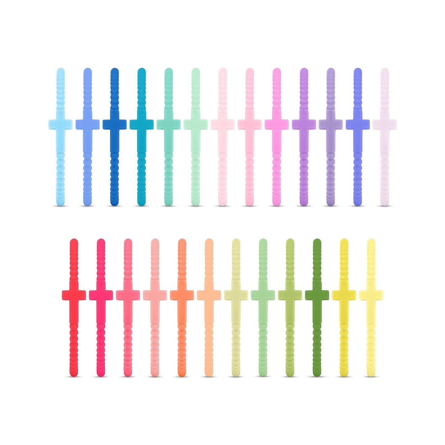 Jesus Bracelets - Group Packs: Shimmering Sands (25 Pack) / Medium