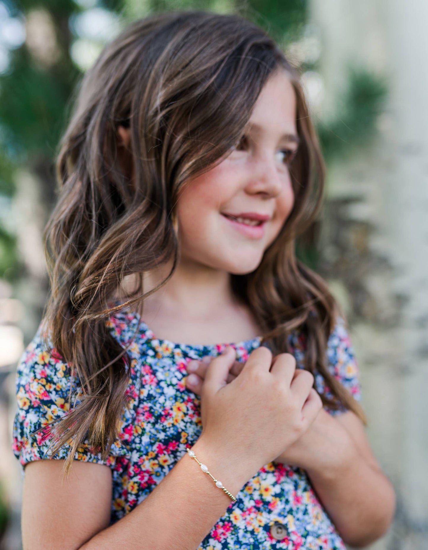 Little Girls14K Gold-Plated Pearl Baby Bracelet for Kids: Small 0-12m