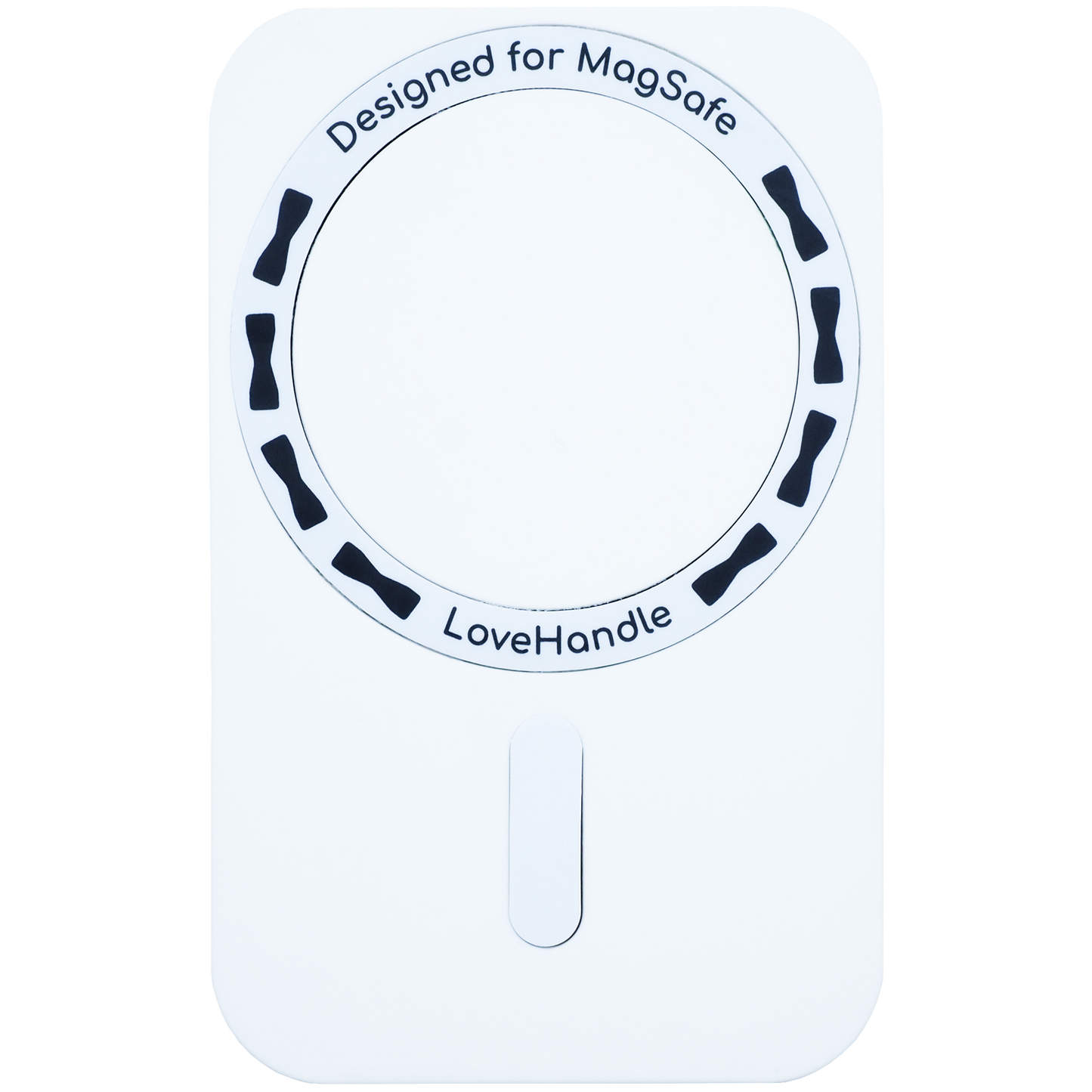 LoveHandle PRO for Magsafe- White Silicone on White Base: DEFAULT TITLE