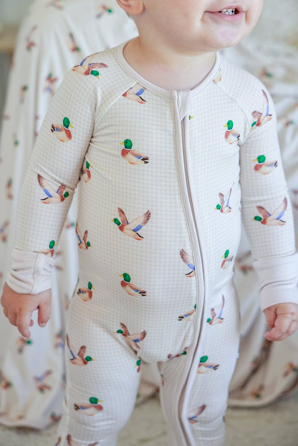 Convertible Bamboo Zip Romper | Little Mallard: 0-3 months