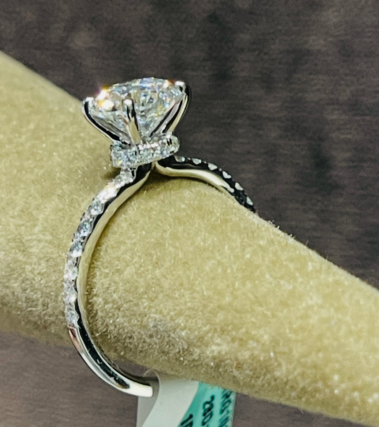 Hidden Halo Engagement Ring