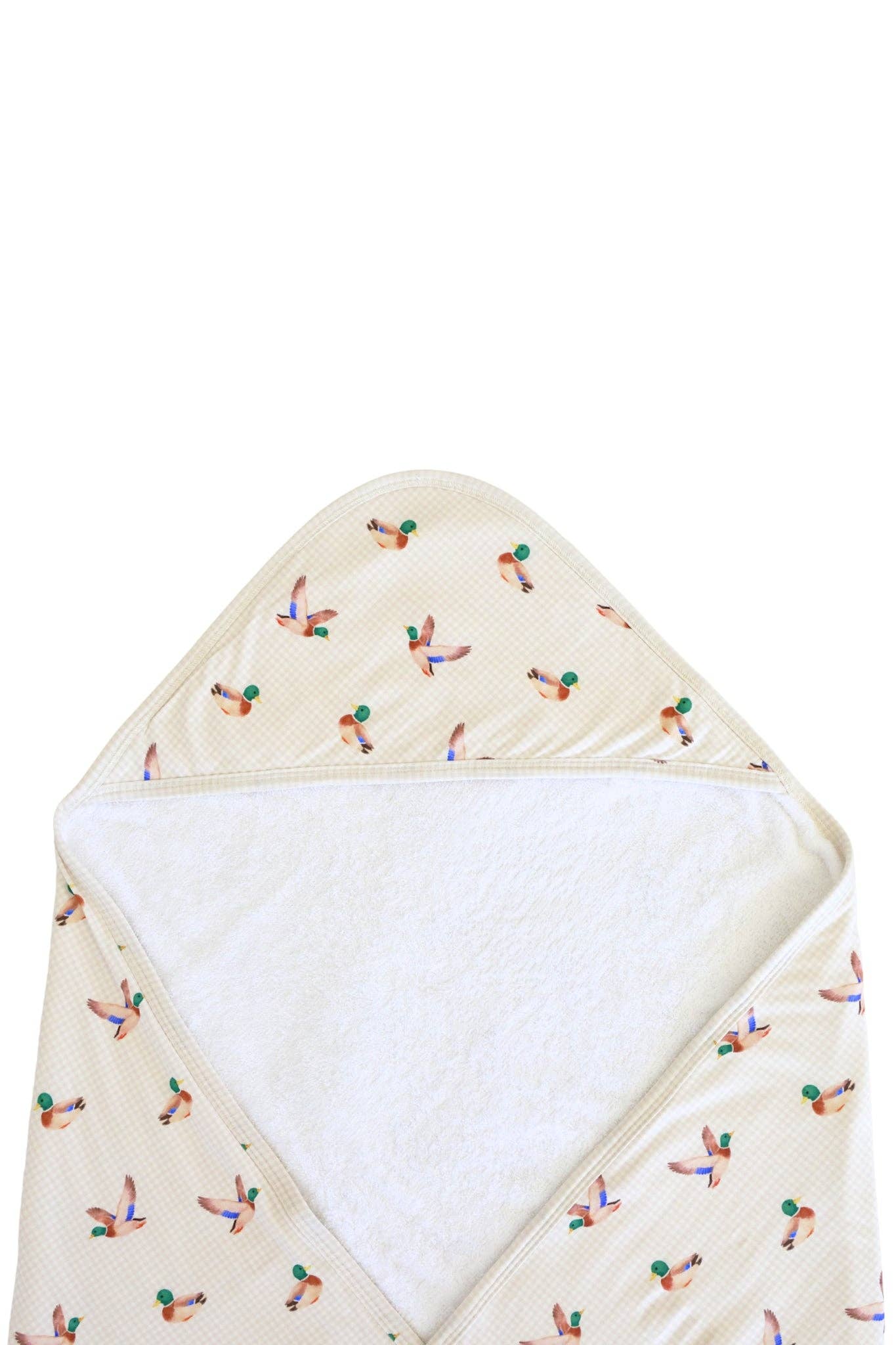 Bamboo Hooded Towel | Little Mallard (Wholesale): Baby