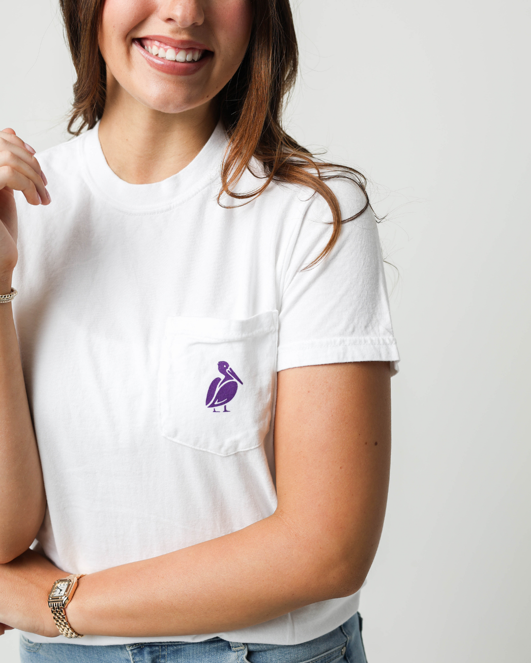 Louisiana Saturday Night Tiger Pocket T-Shirt: Small