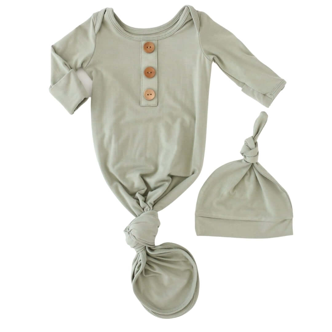 Knot Gowns | Best Selling Solids: Moss