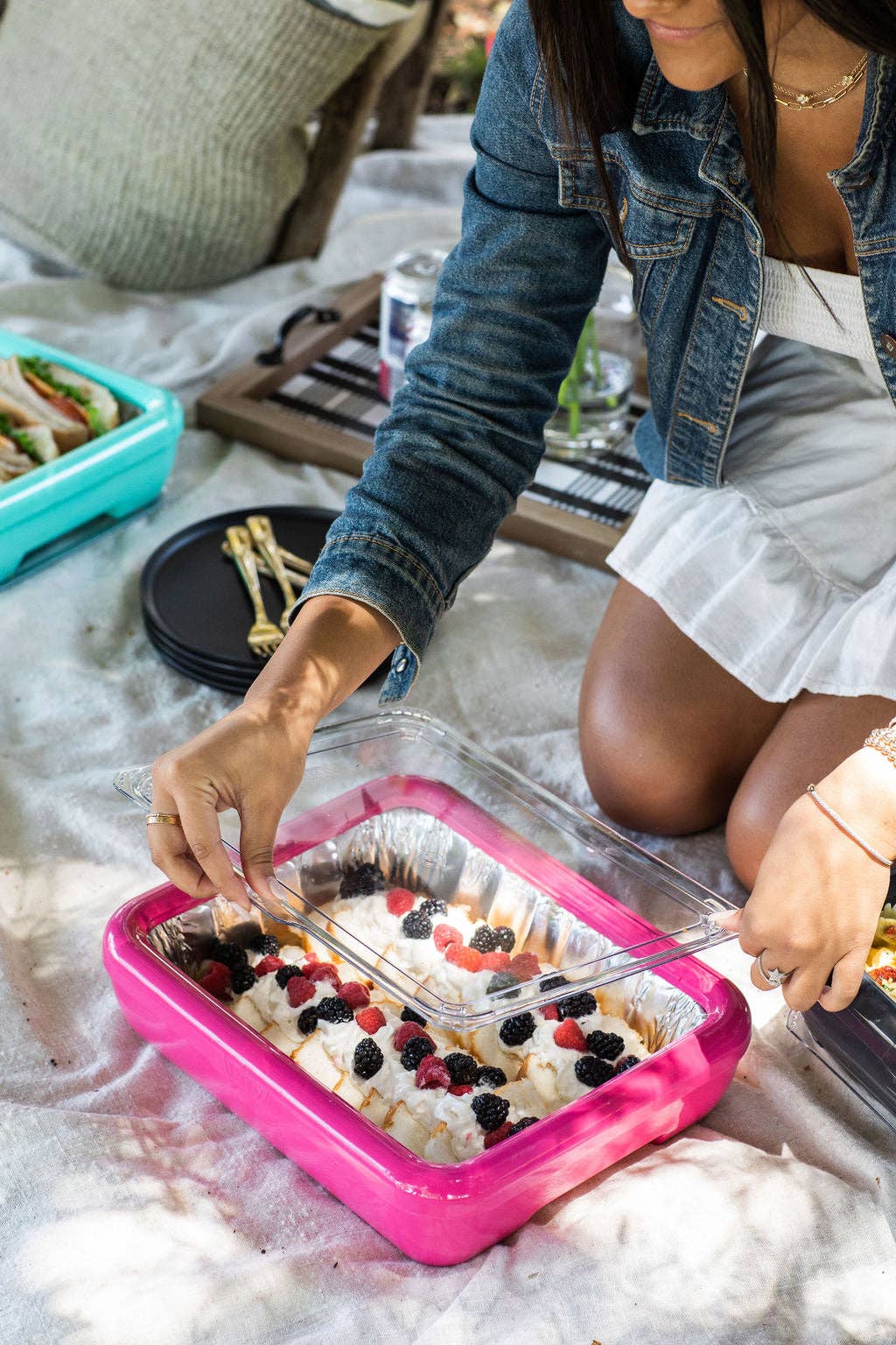 Classic Set - Pan Frame w/ Lid & Serving Spoon - Hot Pink