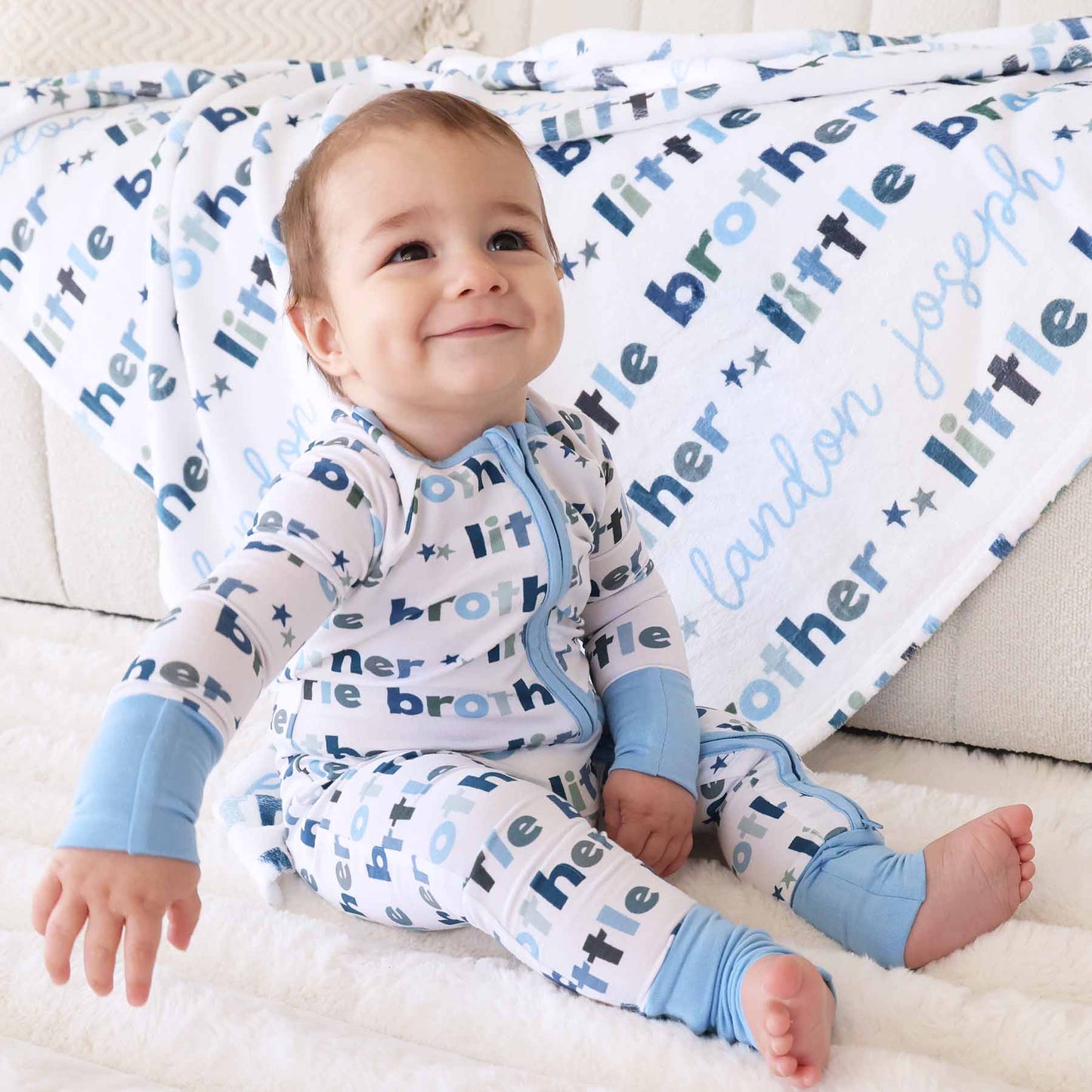 Little Brother Convertible Zip Romper: 0-3 months