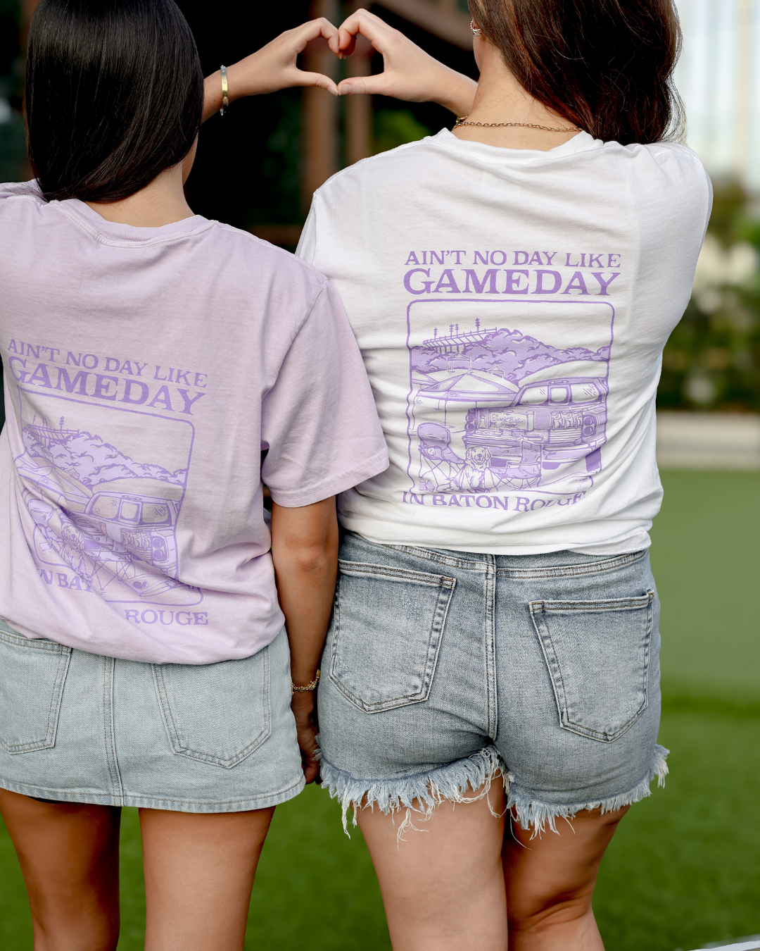 Ain't No Day Like Gameday Pocket T-Shirt : Orchid / M