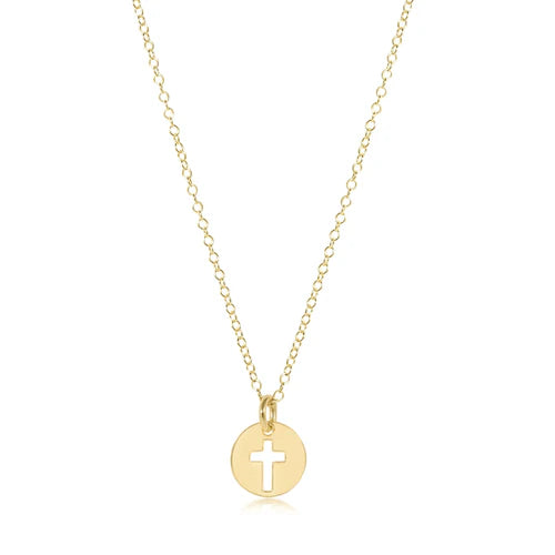 egirl "blessed" small gold necklace