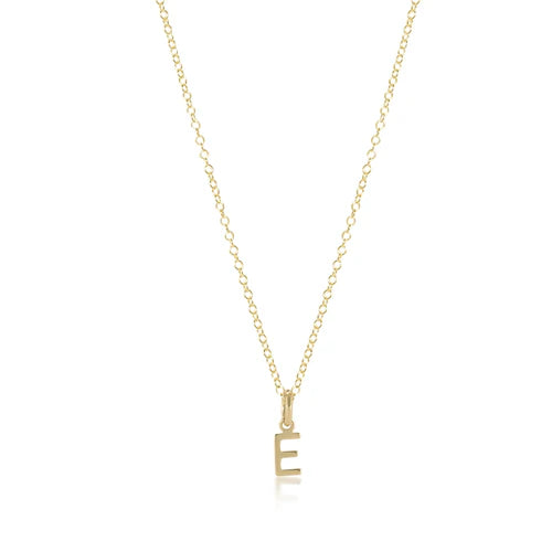 Enewton 16" initial necklace gold charm