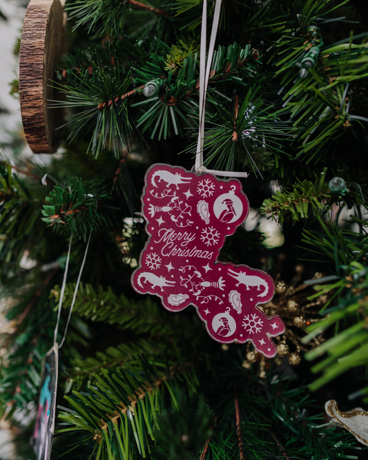 Louisiana Cajun Christmas Ornament