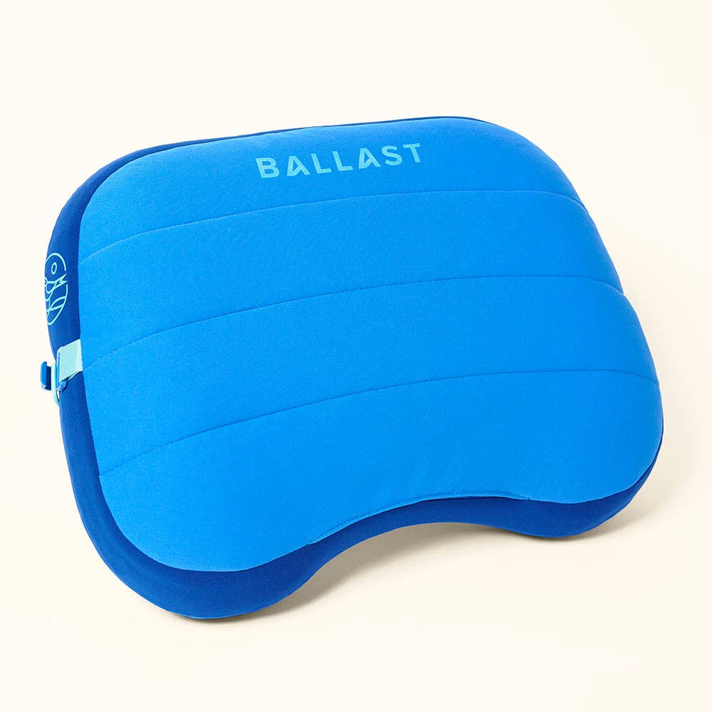 Ballast Beach Pillow: Ocean Blue