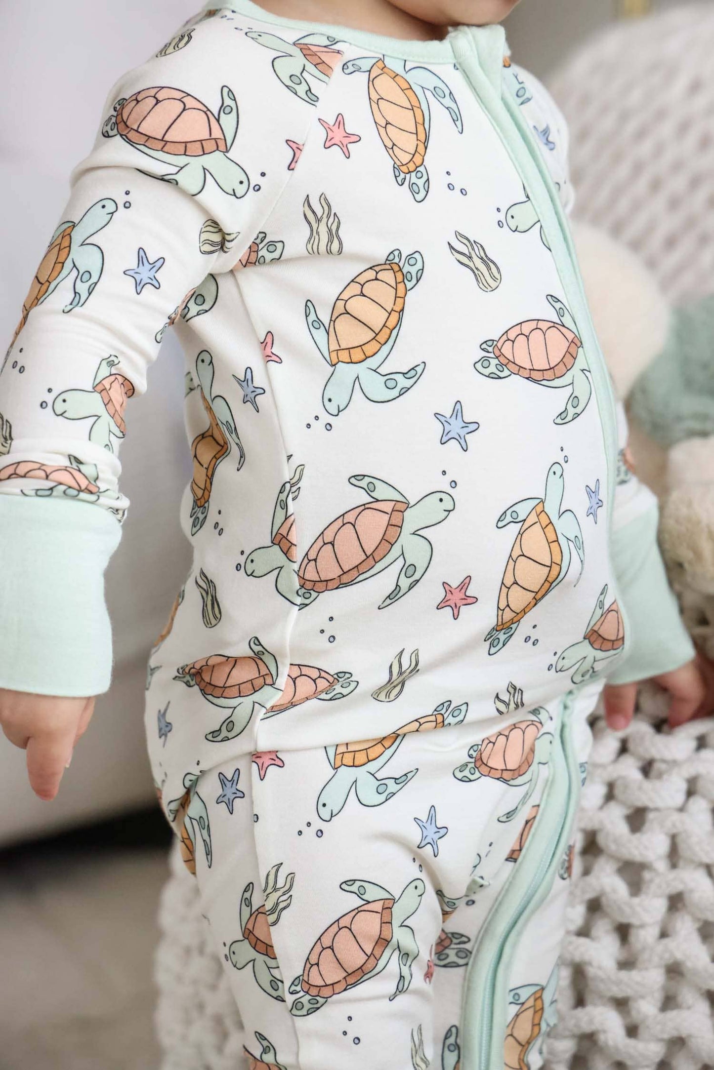 Convertible Zip Romper | Turtley Rad: 18-24 months