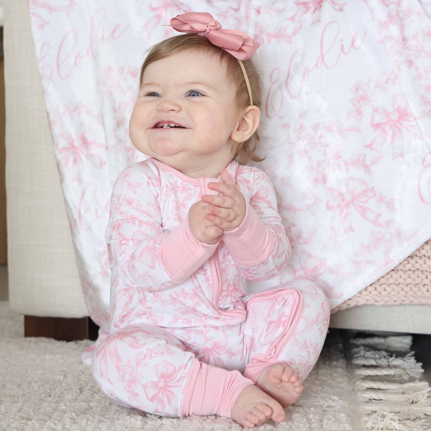 Fancy Frills Convertible Zip Romper: 0-3 months