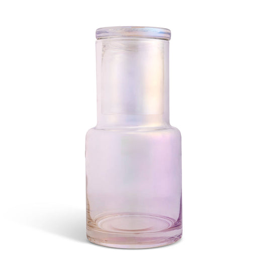 33.8oz Sq. Bedside Carafe - Clear Irid.