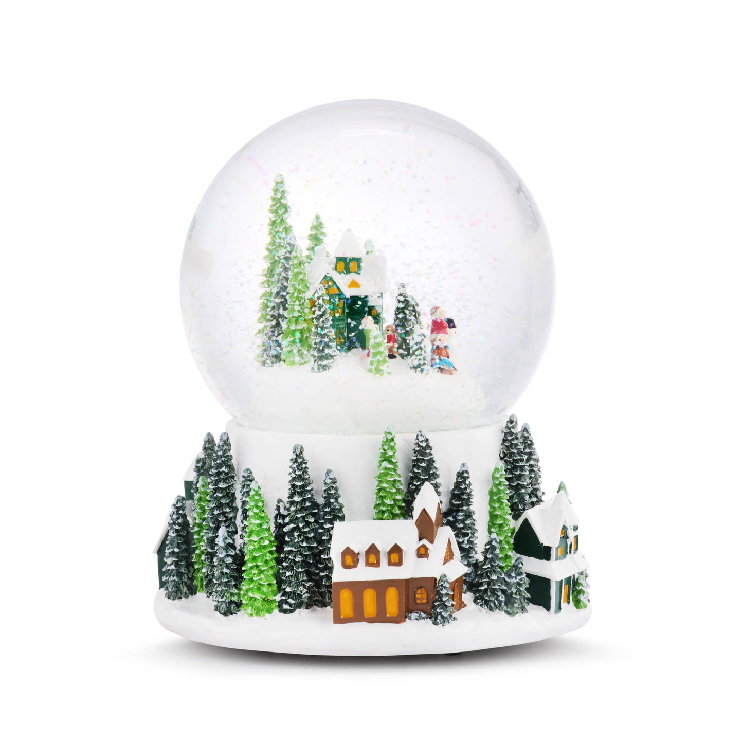 Forest Village Musical Snow Globe - 5x7in