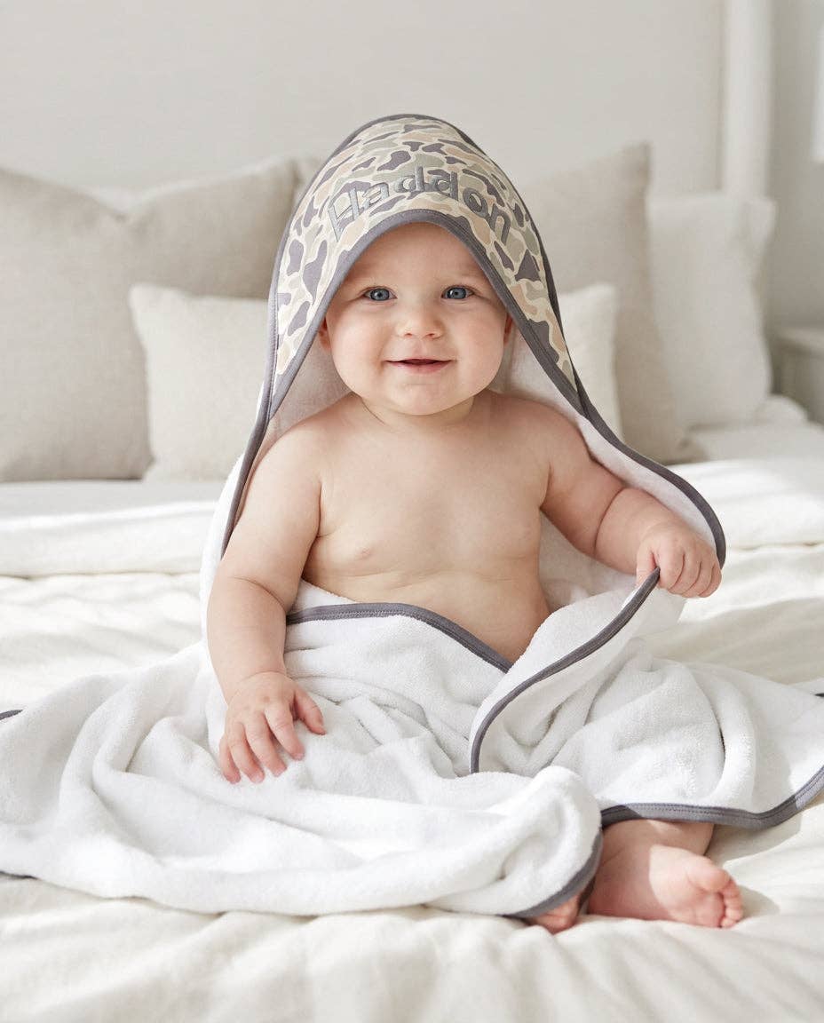 Bamboo Hooded Towel | Camo Cutie (Wholesale): Baby