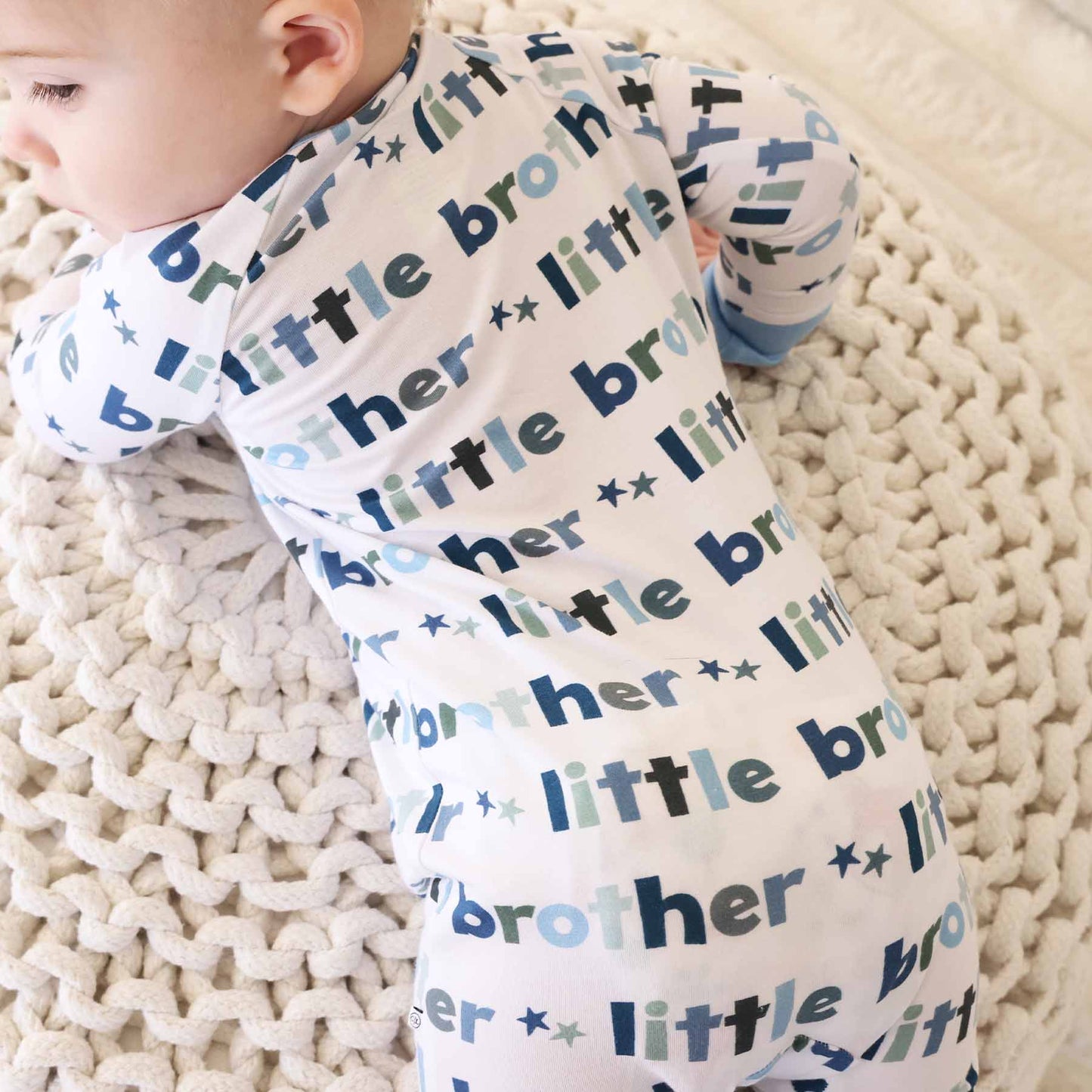 Little Brother Convertible Zip Romper: 0-3 months