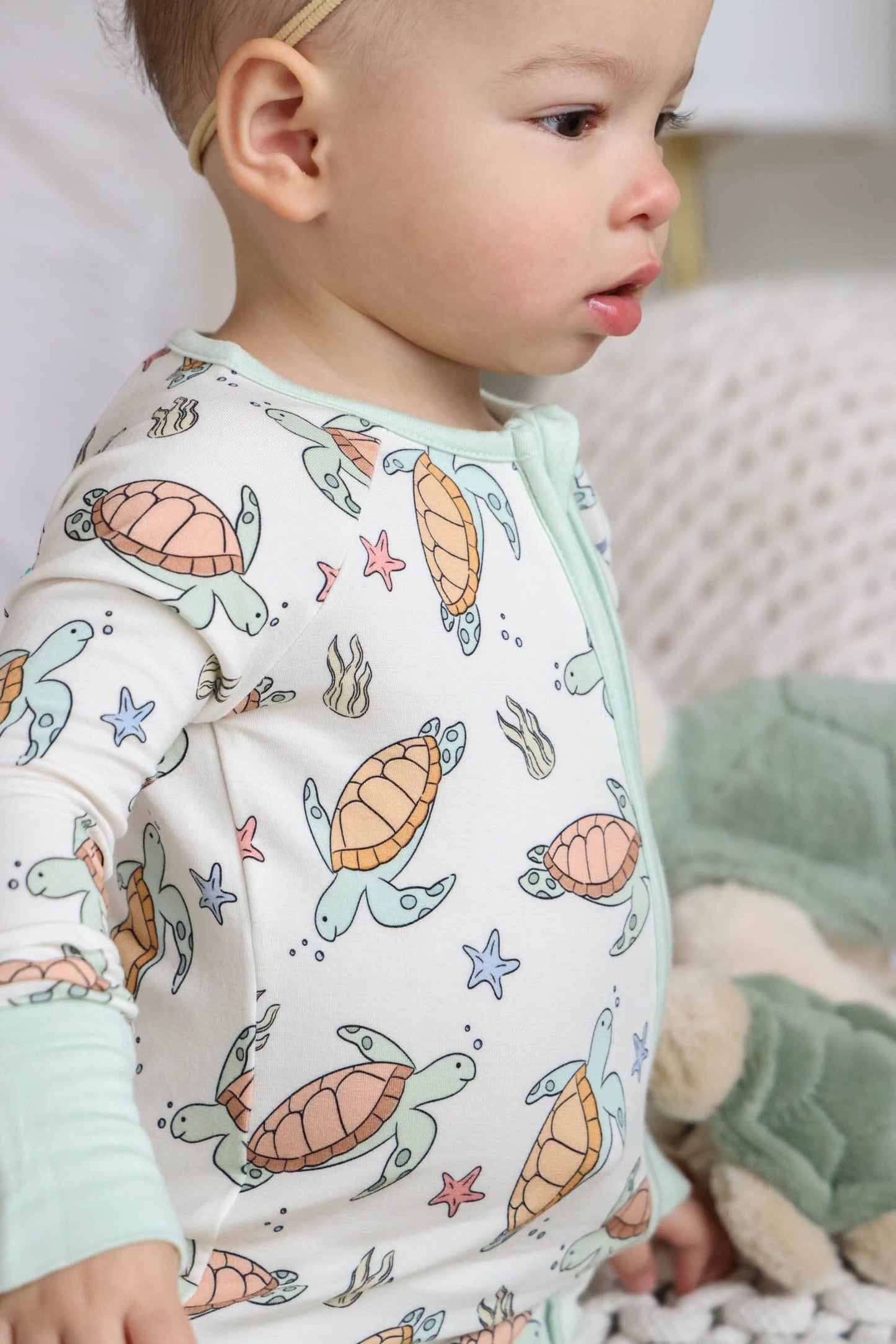 Convertible Zip Romper | Turtley Rad: 6-12 months