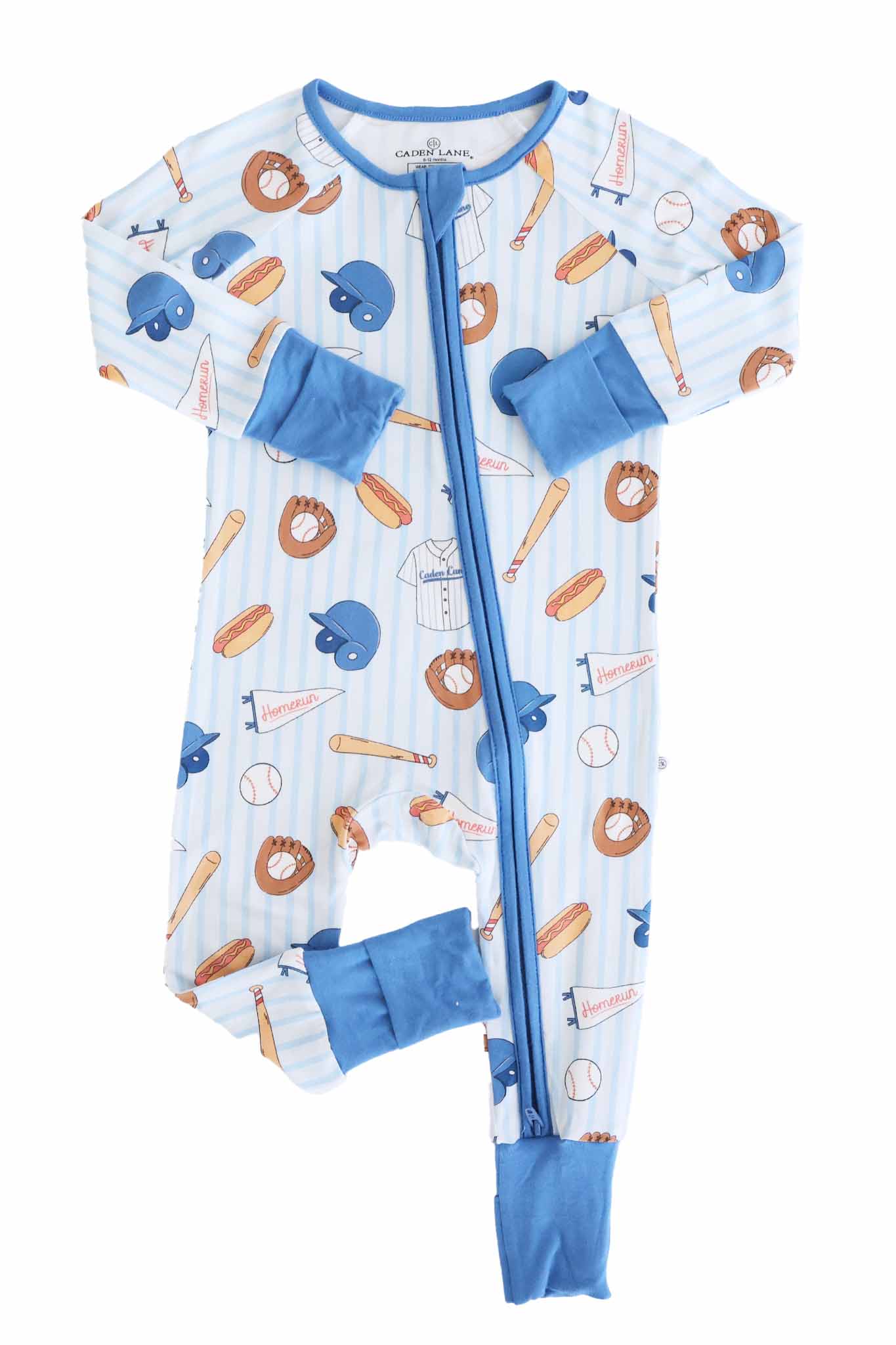 Ballpark Bros Convertible Zip Romper: 3-6 months
