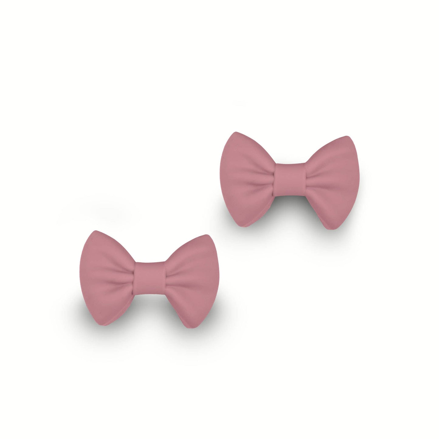 2pk Silicone Bow Pot Holders - Vintage Pink