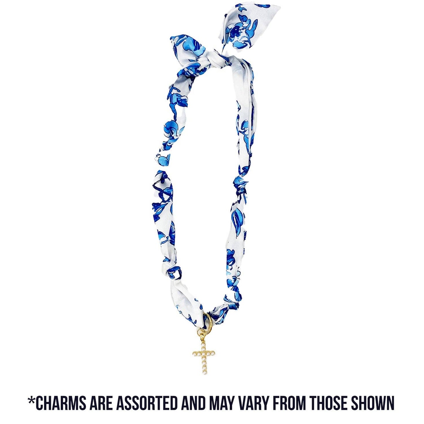 TW-1003 SCARF NECKLACE WITH CHARM