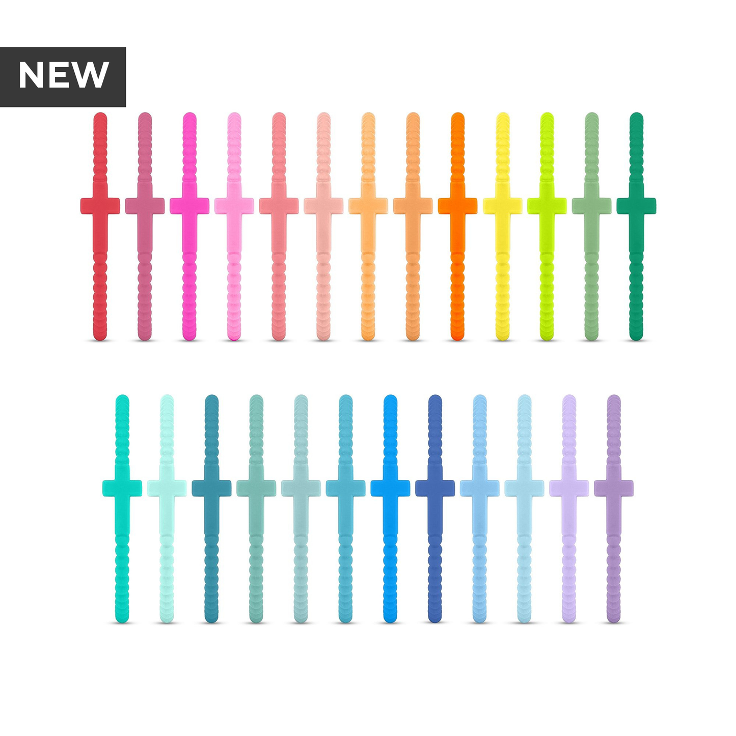 Jesus Bracelets - Group Packs: Cotton Candy Sky (25 Pack) / Small