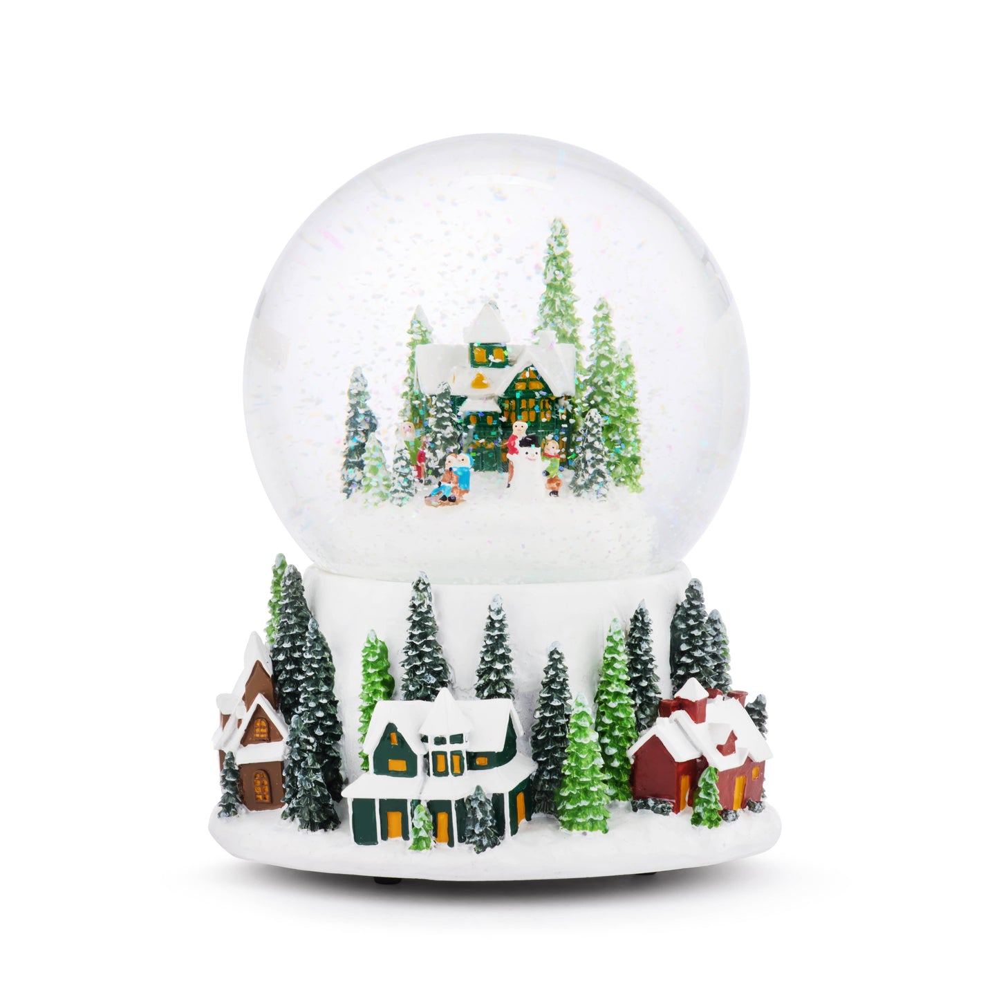 Forest Village Musical Snow Globe - 5x7in