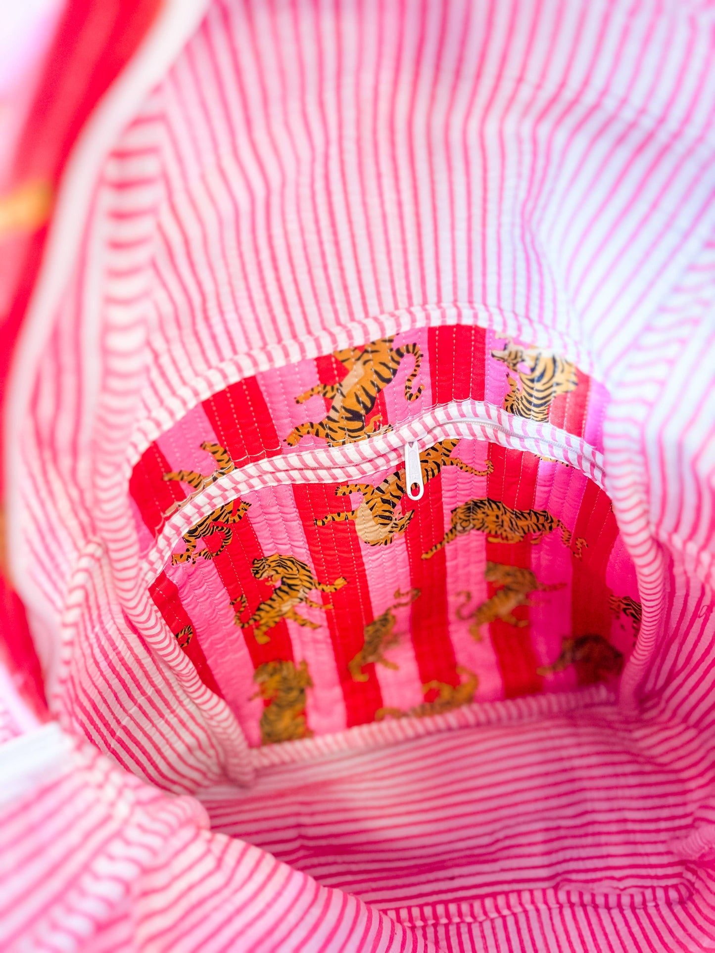 Tiger Lily Quilted Backpack 