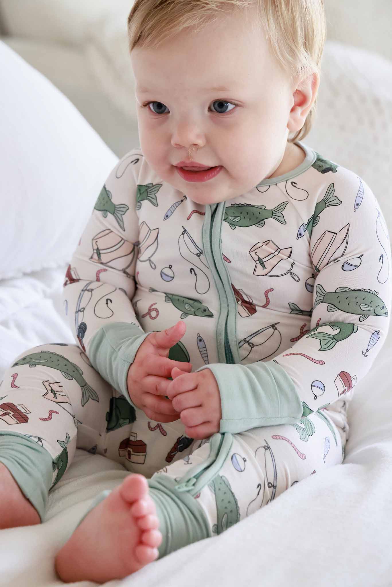 Convertible Zip Romper | Off the Hook: 0-3 months