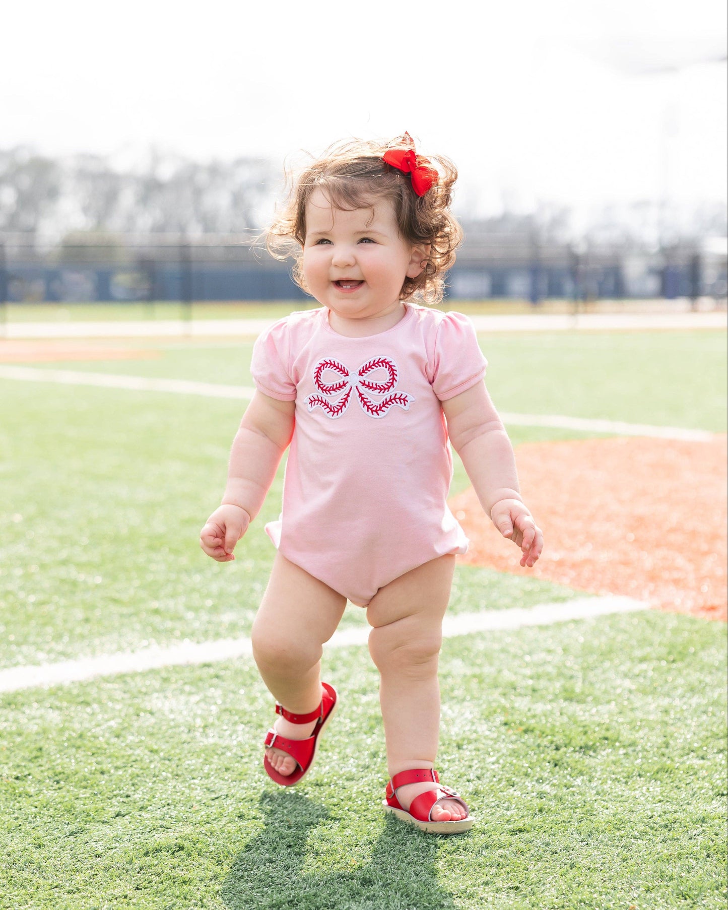 Ball Park Bow Bubble: 18 Months