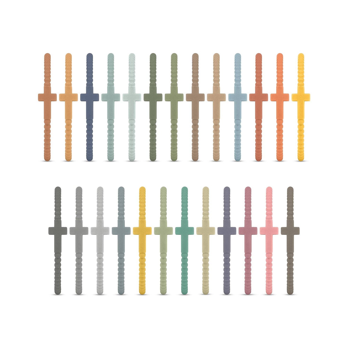 Jesus Bracelets - Group Packs: Shimmering Sands (25 Pack) / Medium