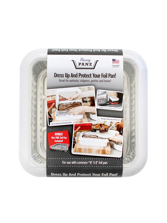 Square Set - 8x8 Pan Frame w/ Lid & Serving Spoon - White