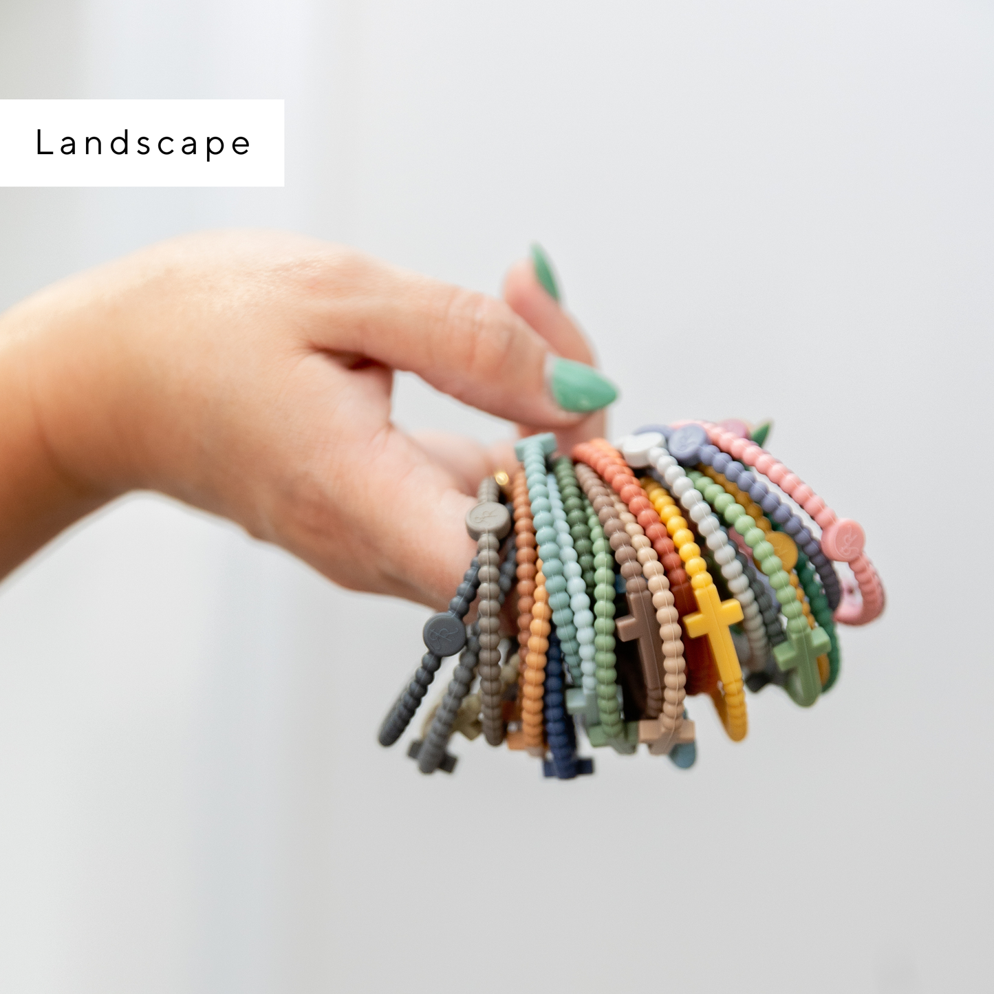 Jesus Bracelets - Group Packs: Shimmering Sands (25 Pack) / Medium