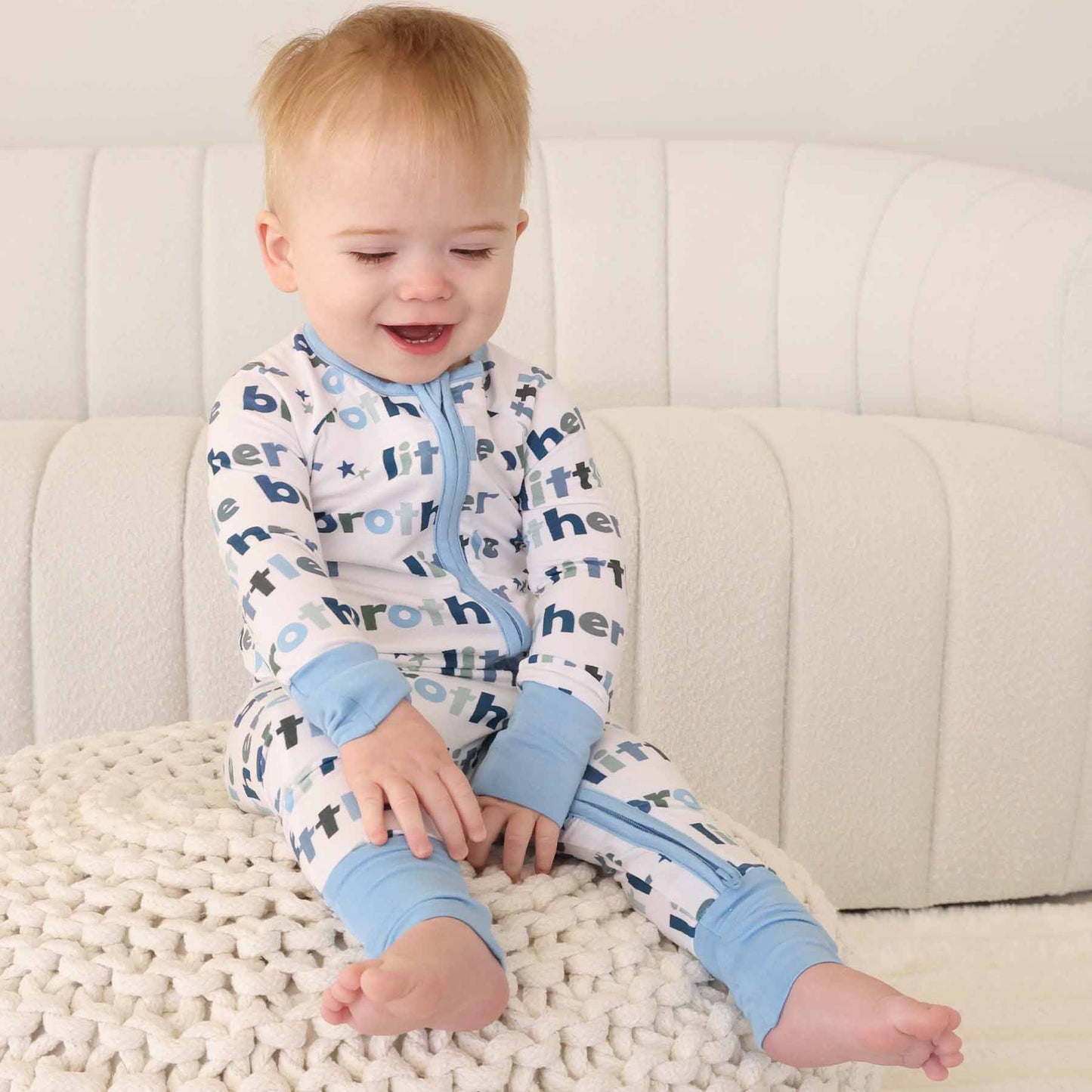 Little Brother Convertible Zip Romper: 0-3 months