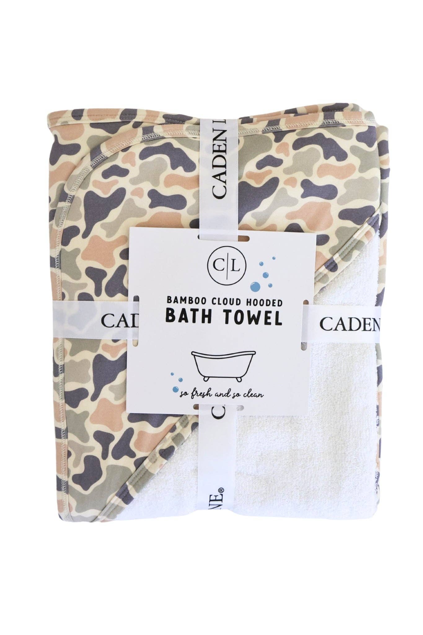 Bamboo Hooded Towel | Camo Cutie (Wholesale): Baby