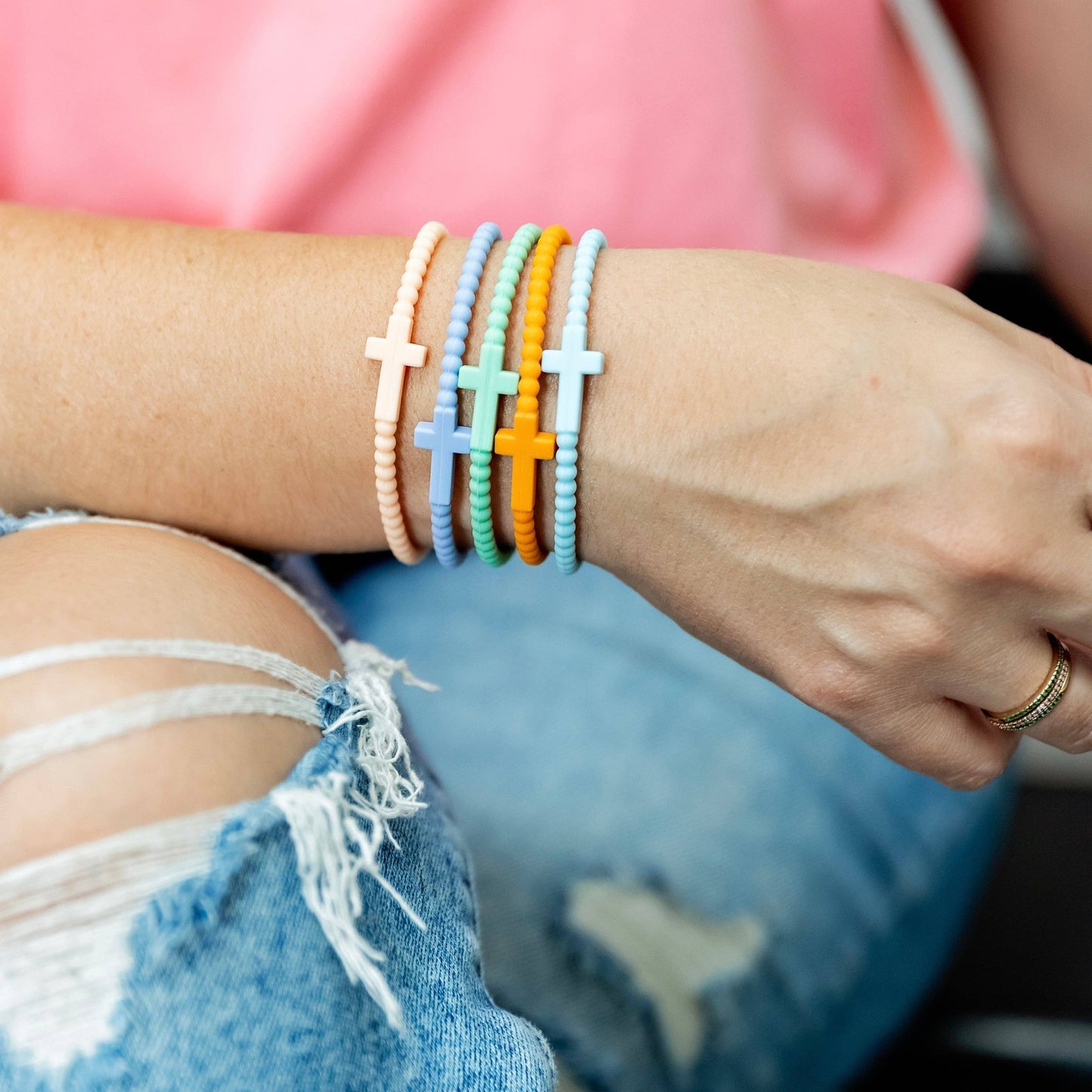 Jesus Bracelets - 5 Packs: Camo / Extra Small