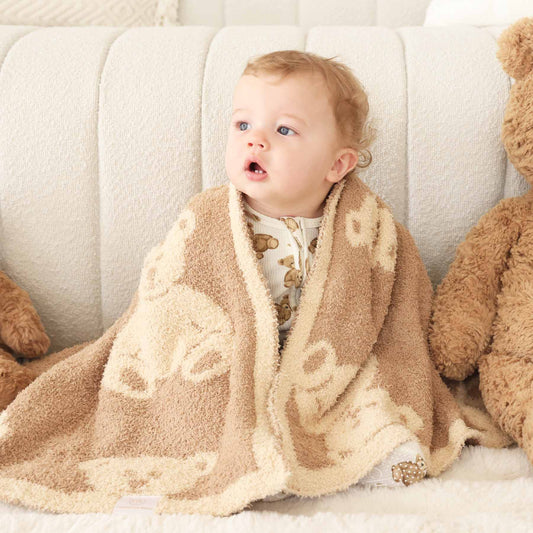 CuddleLane™ Luxe Blankets | Teddy Bears: Throw Blanket (72" x 48")