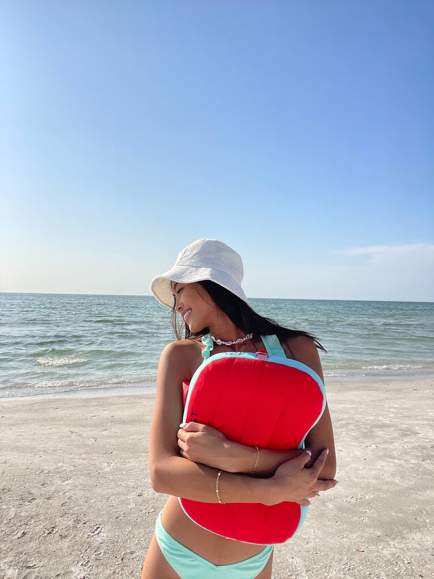 Ballast Beach Pillow: Ocean Blue