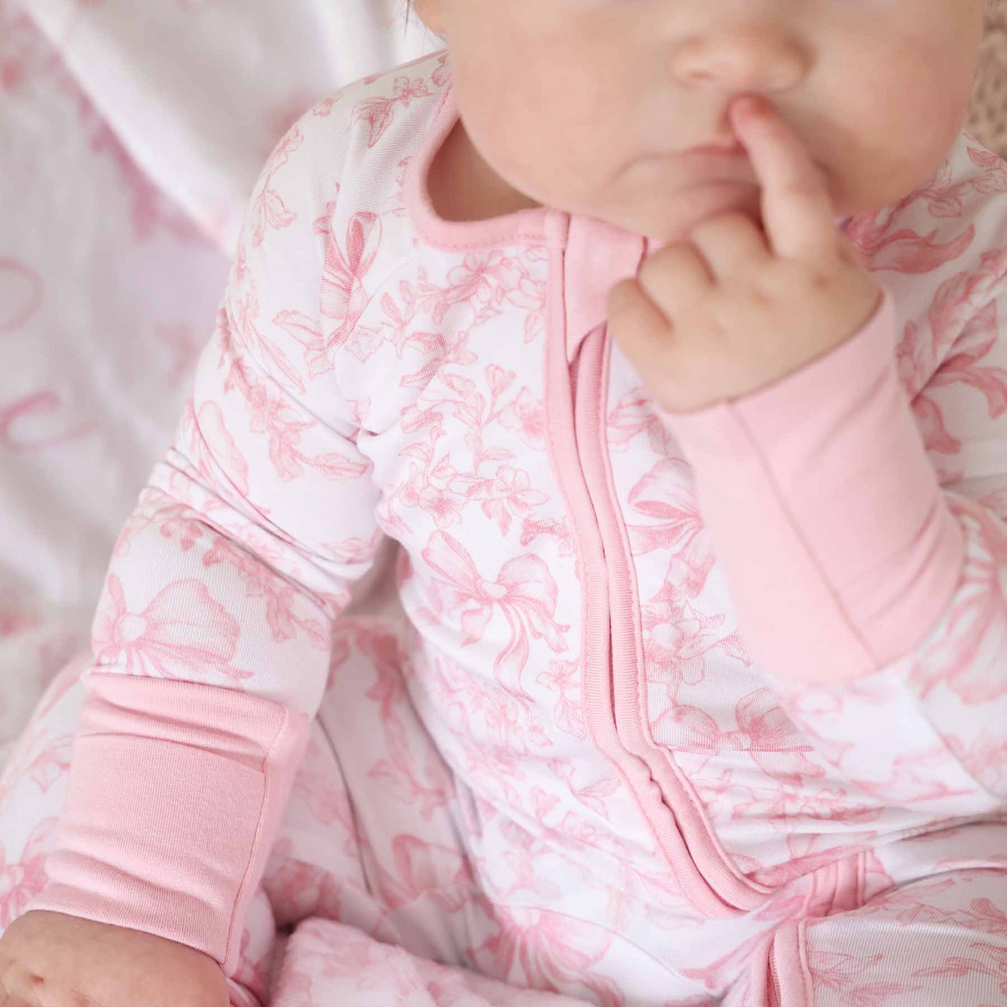 Fancy Frills Convertible Zip Romper: 0-3 months