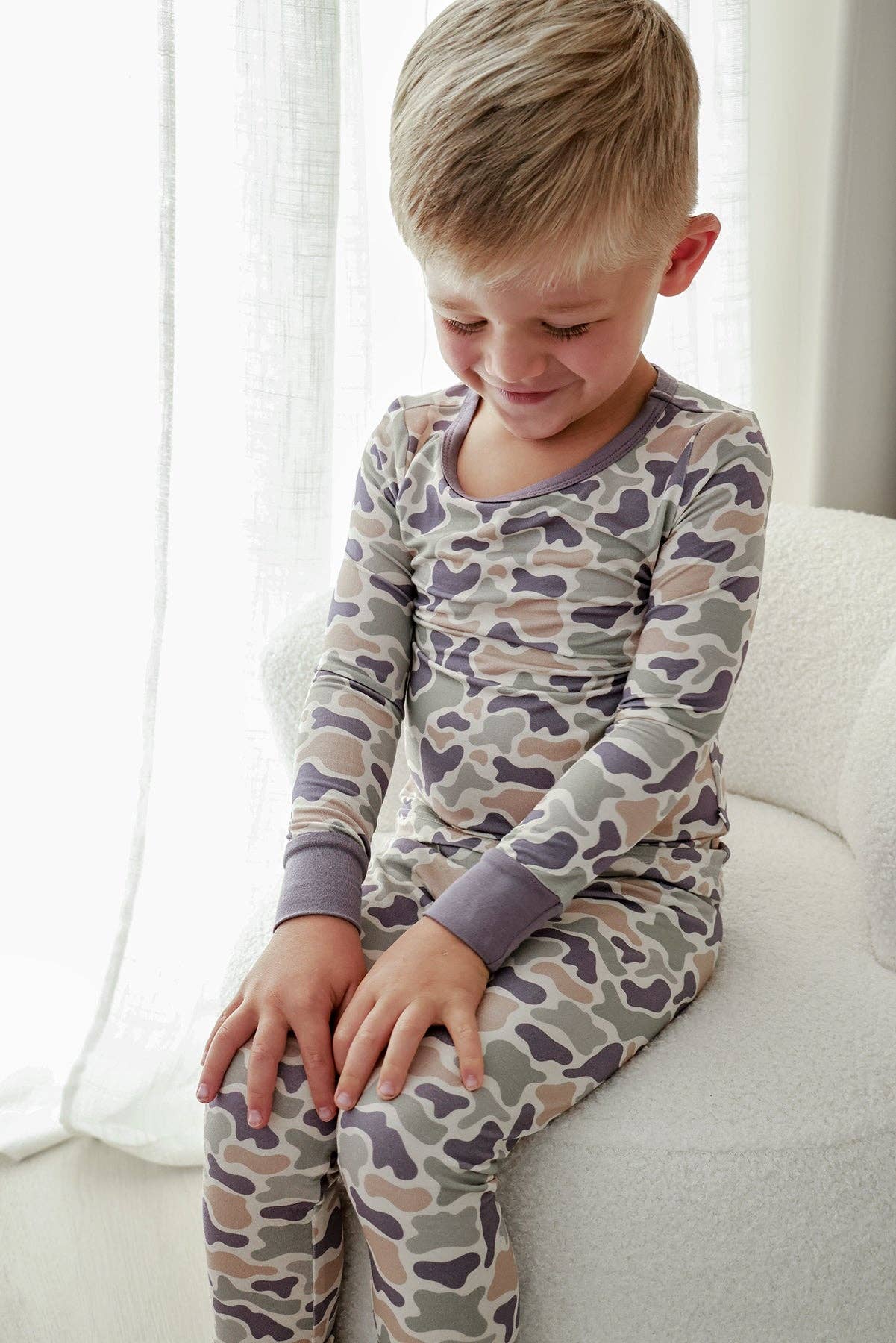 Two Piece Bamboo Pajama Set | Camo Cutie: 3T