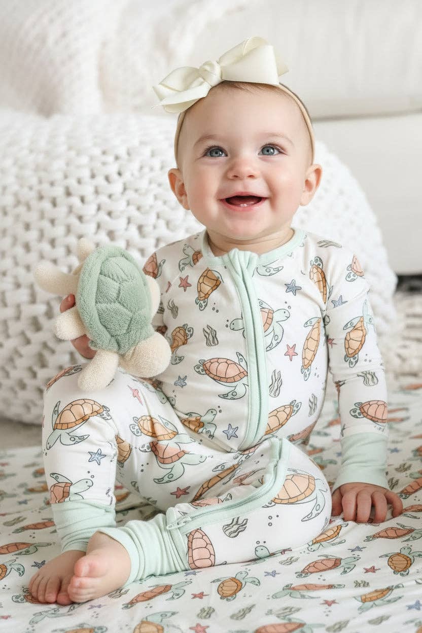Convertible Zip Romper | Turtley Rad: 18-24 months